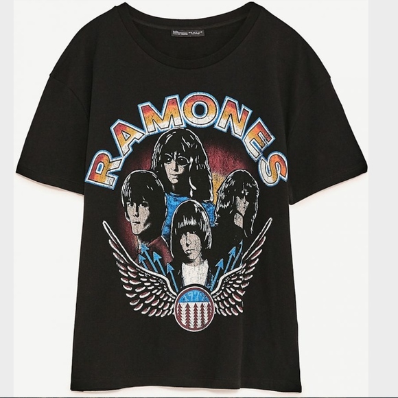 ramones t shirt zara